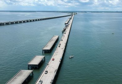 フロリダ釣行編8. これが世界一長いフィッシング・ピア！Skyway Fishing Pier Spanning Tampa Bay.